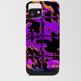Spooky Purple Blackout Rave Glitch Tiles iPhone Card Case