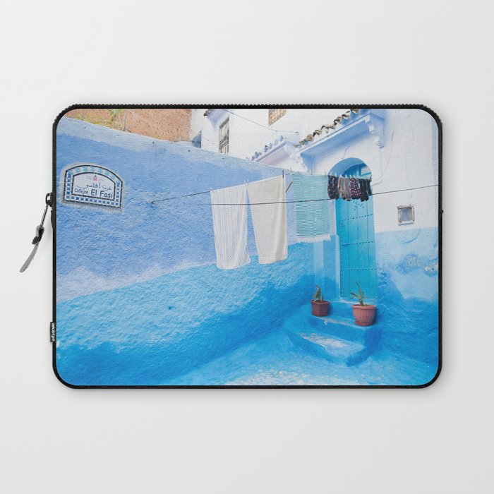 Shades of Chefchaouen II - The Blue City, Morocco Laptop Sleeve
