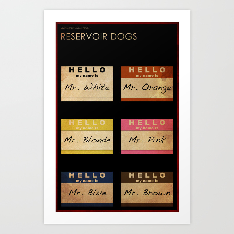 reservoir dogs name reservoir dogs name