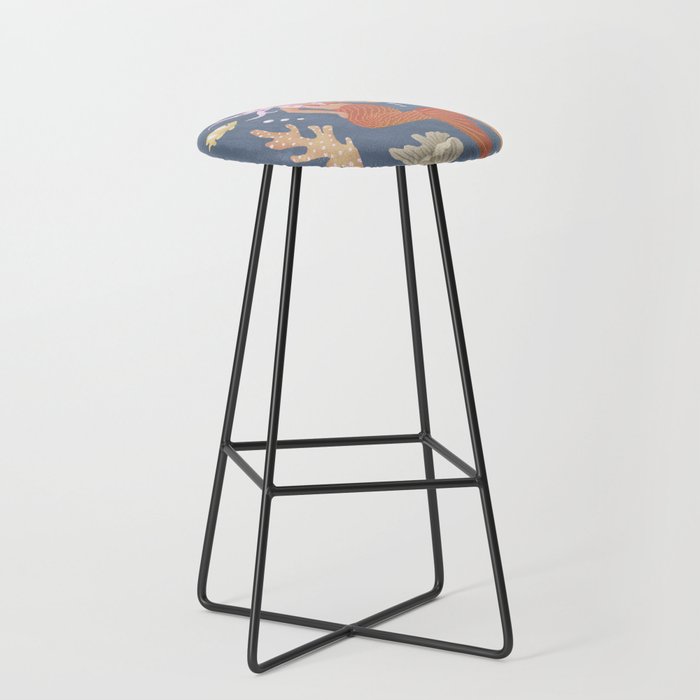 Mermaid Portrait Bar Stool