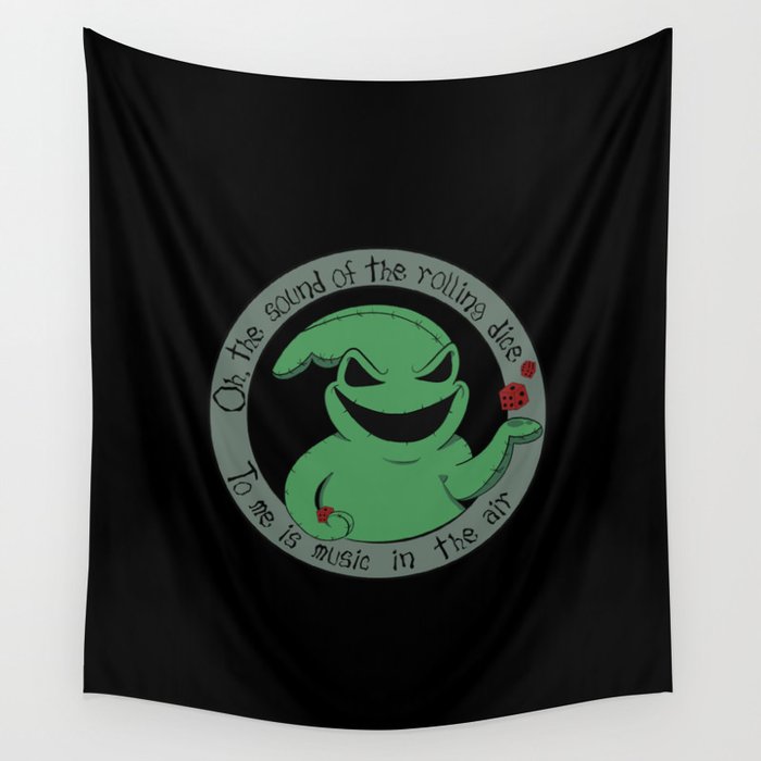 Oogie Boogie Man Green Wall Tapestry