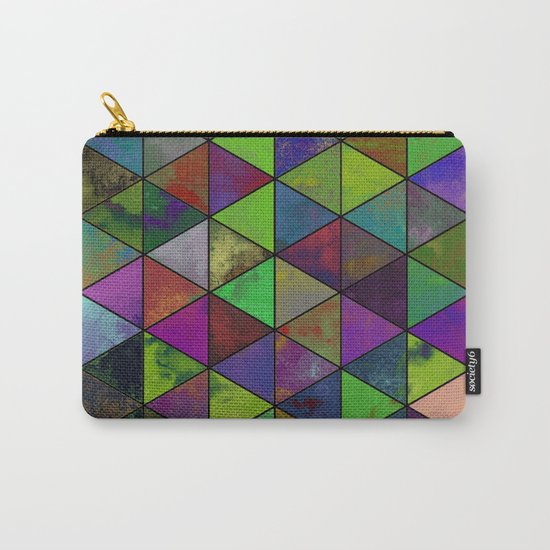 Textured Triangulation - Abstract, geometric triangles Carry-All Pouch