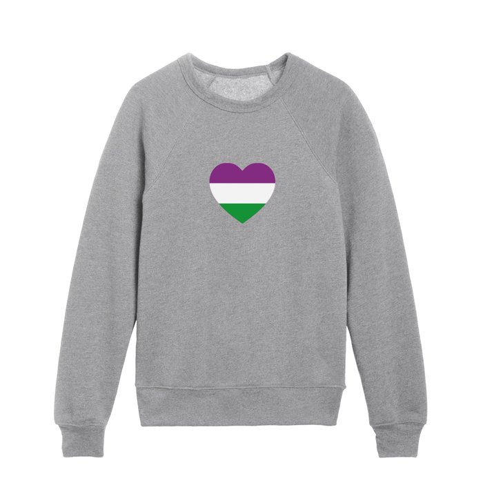 Suffragettes | Purple White Green | Stripes | Women's Rights | Kids Crewneck