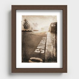 Isaacson No Parking Recessed Framed Print