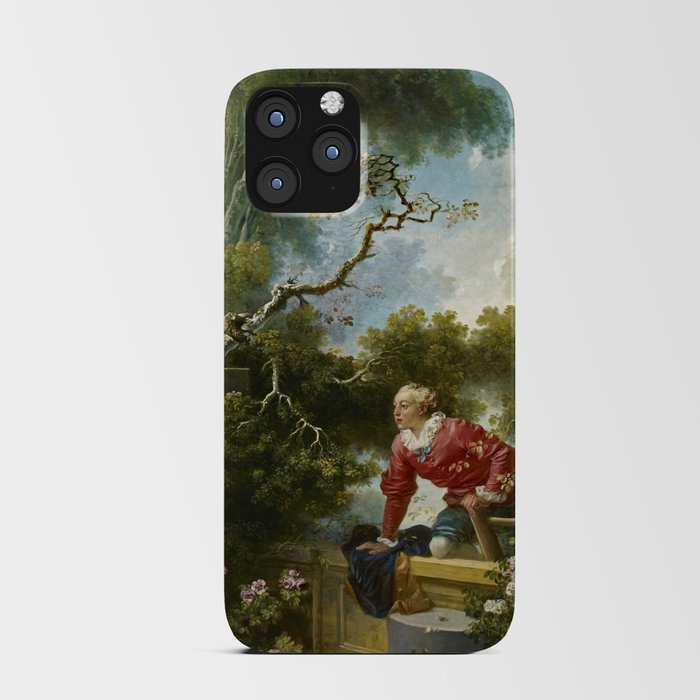 The Progress of Love, The Meeting, 1771-1773 by Jean-Honore Fragonard iPhone Card Case