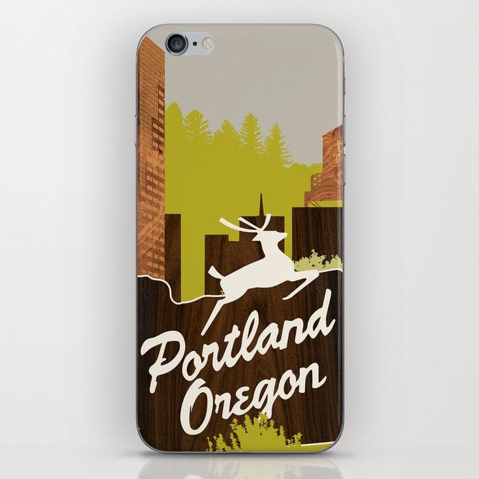 White Stag Sign, Portland Oregon iPhone Skin