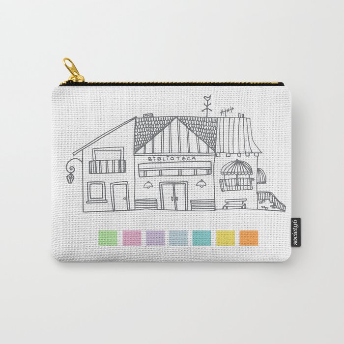 Biblioteca y pantone Carry-All Pouch