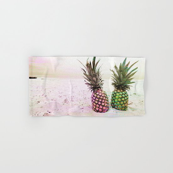 Neon Pineapples Hand & Bath Towel