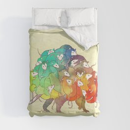 Opossum Rainbow Babies Comforter