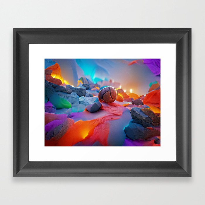 mineral color Framed Art Print