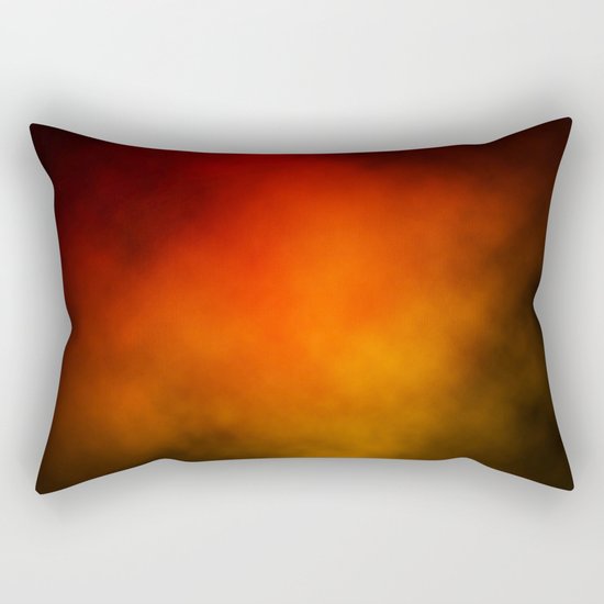 Red-Orange Nebula Rectangular Pillow