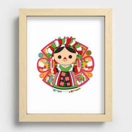 Maria 5 (Mexican Doll) Recessed Framed Print