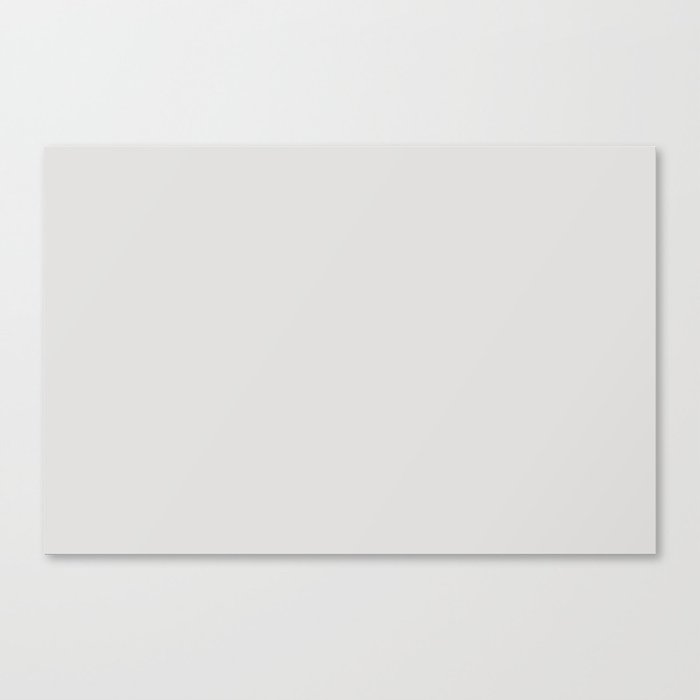 Cool Light Gray Grey Solid Color Pairs PPG Shaded Whisper PPG0995-1 Canvas Print
