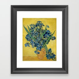 Vincent Van Gogh - Irises in Yellow Vase Framed Art Print