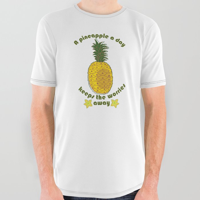 Pineapple vibe All Over Graphic Tee