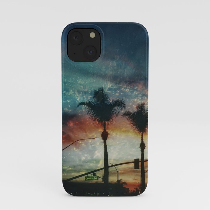 Cherry Nights and Ocean Skies iPhone Case