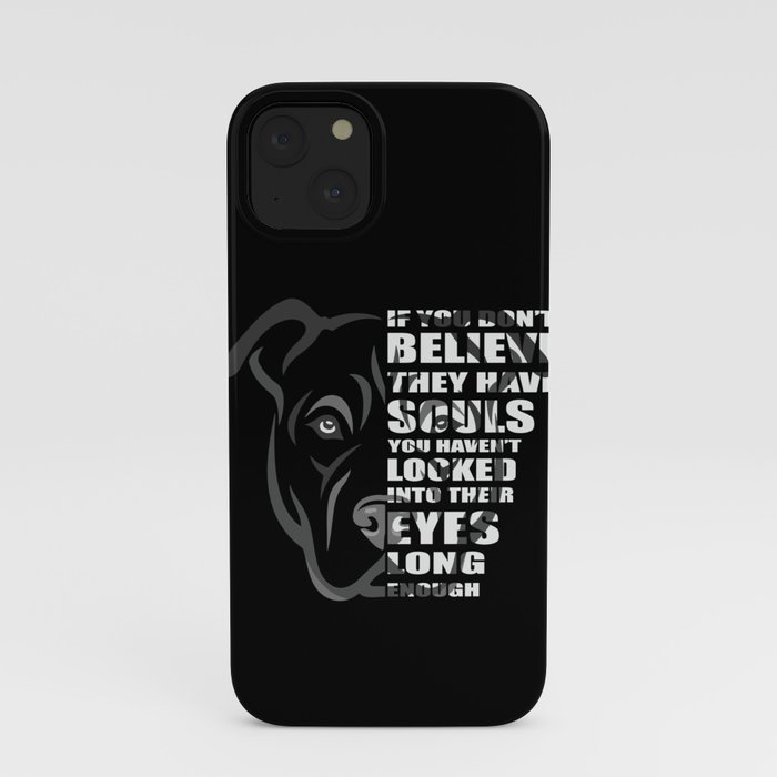 Pitbull soul design, gift for Pitbull lovers & rescuers iPhone Case