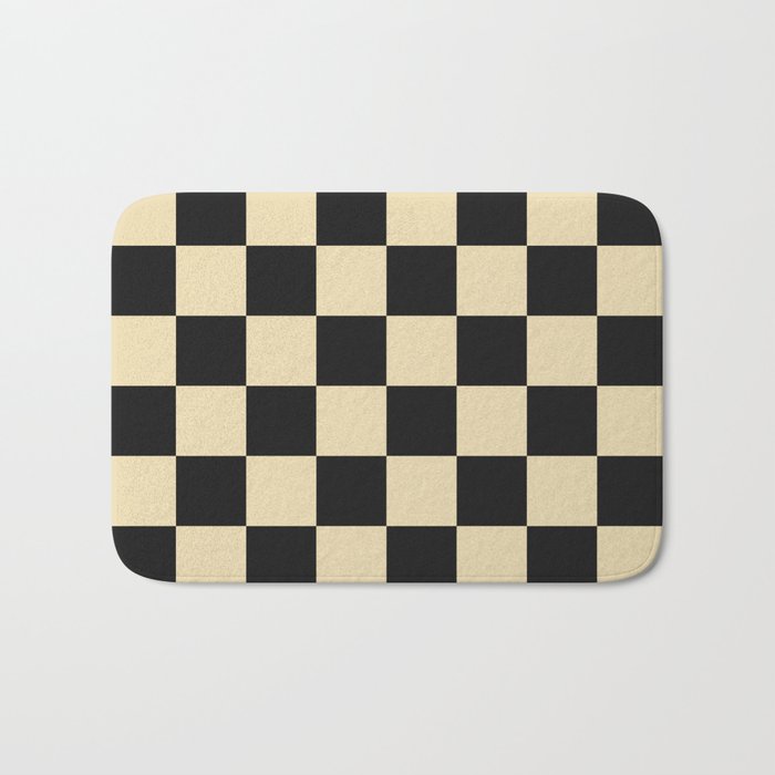 Classy Checkerboard Bath Mat