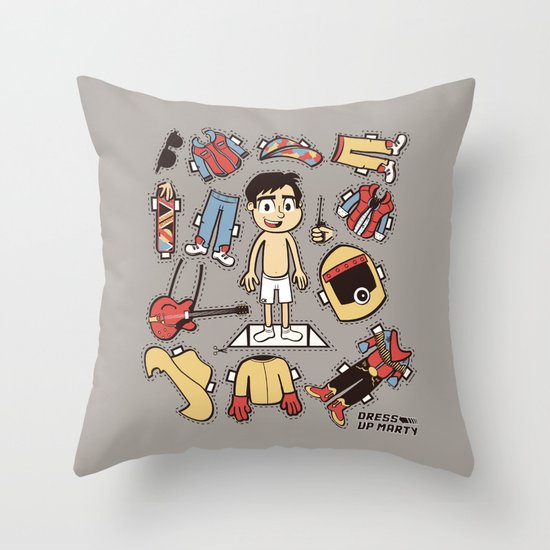 Dress up Marty Throw Pillow