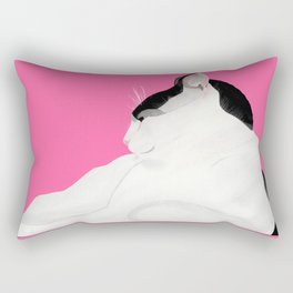 Hot Pink Touss Rectangular Pillow