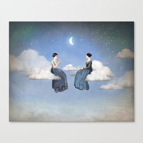 Wind, Clouds and Tea Canvas Print