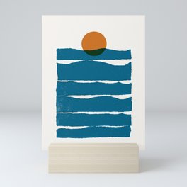 Waves: daylight Mini Art Print