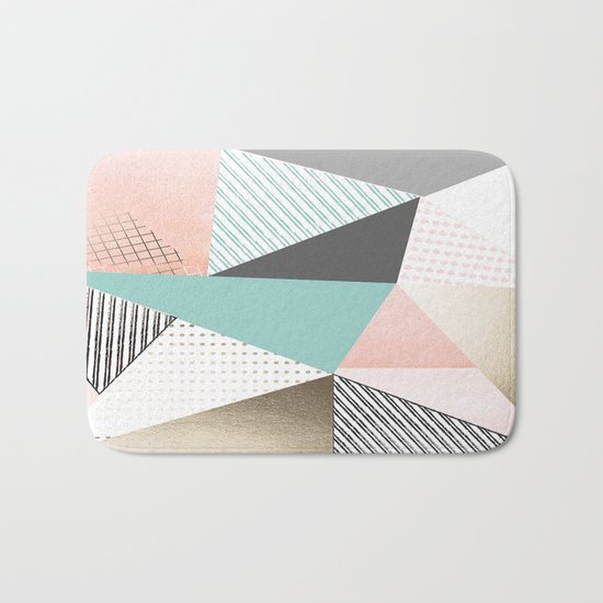 Pastel sunrise Bath Mat