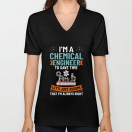 Chemical Engineer Chemistry Engineering Science V Neck T Shirt