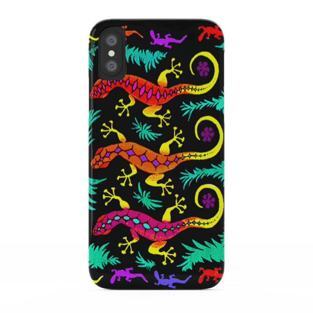 Tropical Geckos Phone Case by johnaconroy