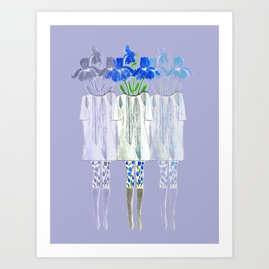 Iris Illustration Art Print