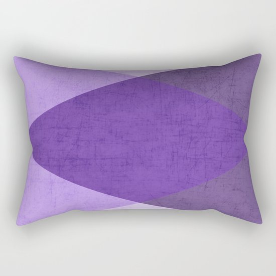 purple triangles Rectangular Pillow