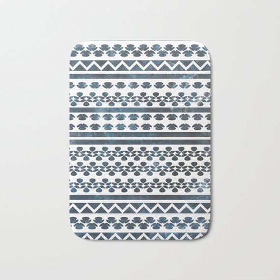 Ethnic pattern with watercolors Bath Mat