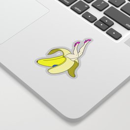 Banana Legs Sticker