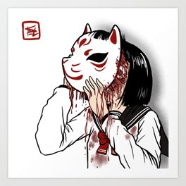 Kitsune Art Prints For Any Decor Style Society6