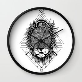 Ethnic Lion Wall Clock