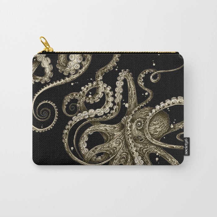 Octopsychedelia Sepia Carry-All Pouch