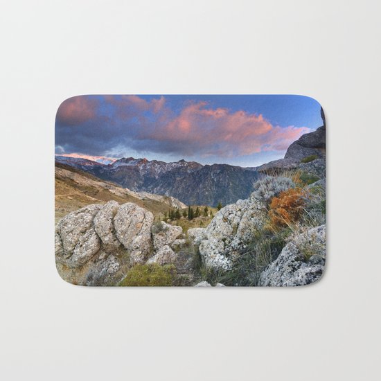 "Mountain Light". Sunset at the Alayos. Bath Mat