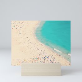 Ocean Print - Aerial Beach Photography - Sea Photo - Aerial Beach Wall Decor by Ingrid Beddoes Mini Art Print