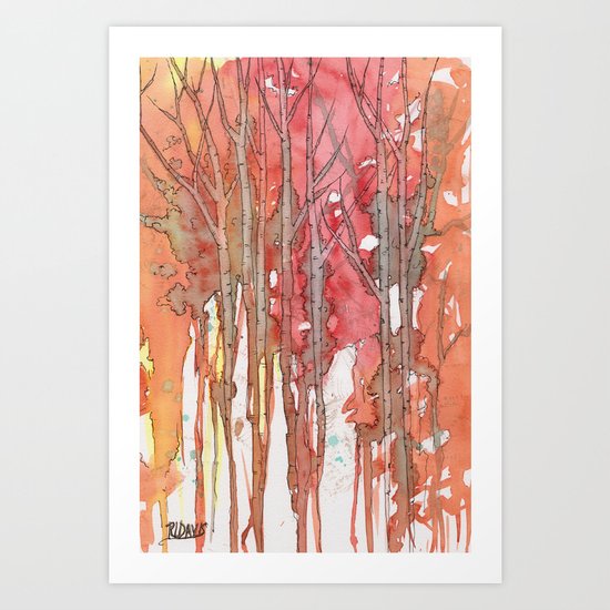 Autumn Abstract No.1 Art Print