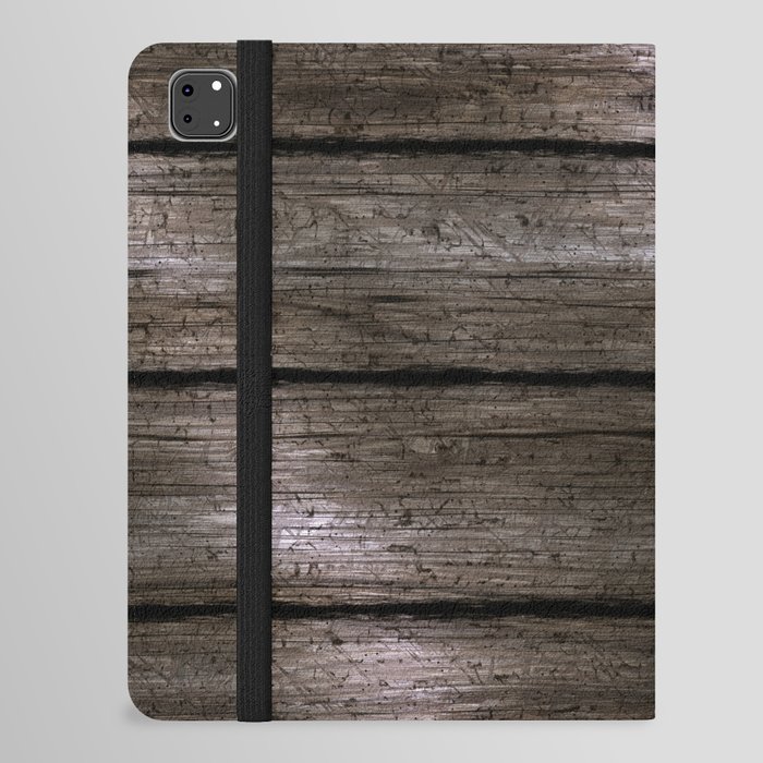 Brown textured wooden surface iPad Folio Case