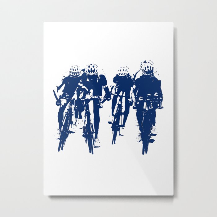 Cycling Metal Print