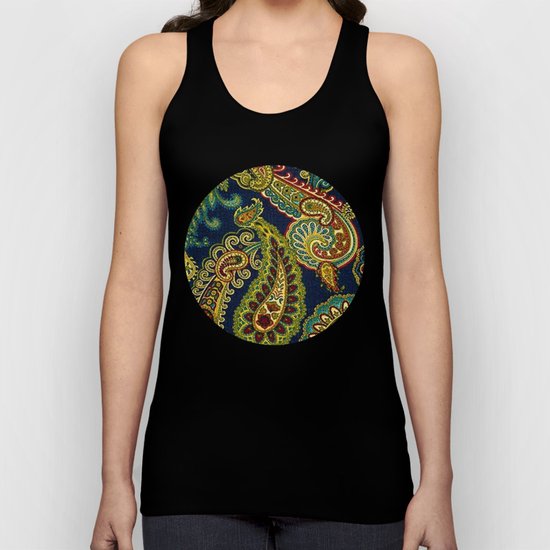 Floral Paisley Pattern 05 Unisex Tank Top