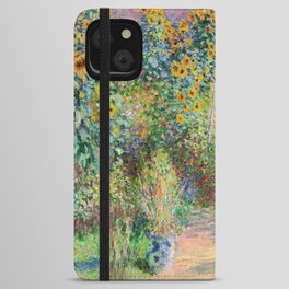 Claude Monet - The Artist's Garden at Vetheuil iPhone Wallet Case