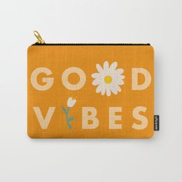 Good Vibes Daisy Carry-All Pouch