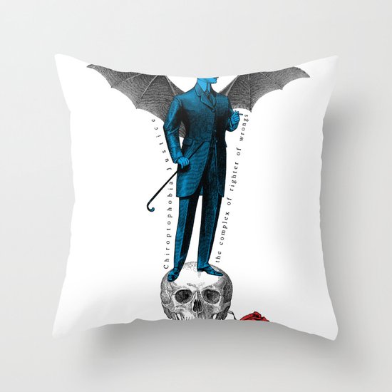 the complex of righter of wrongs Throw Pillow