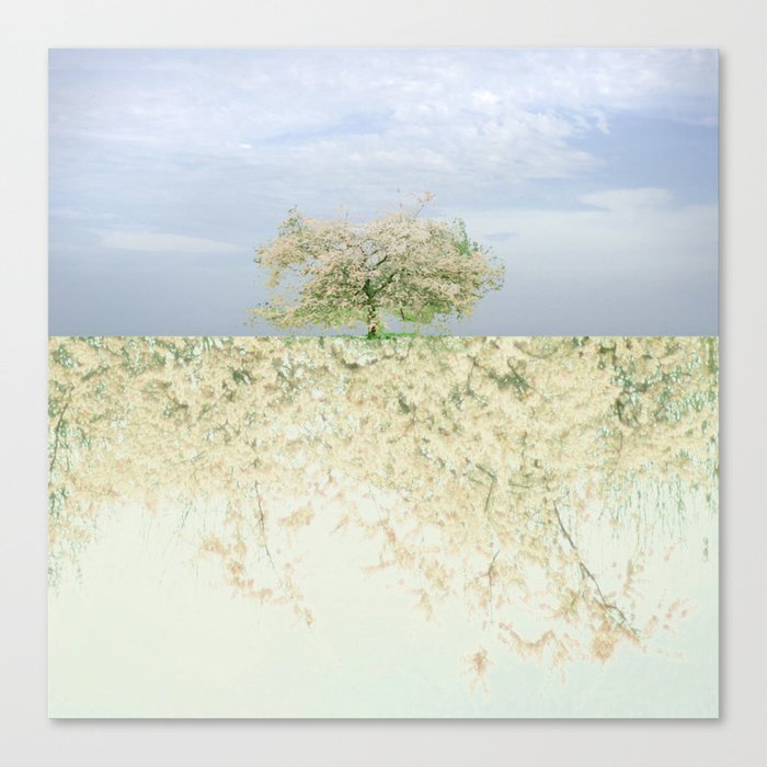 landscape 004c: 藍の空 (indigo sky) Canvas Print