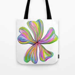 Bright Abstract Flower Tote Bag