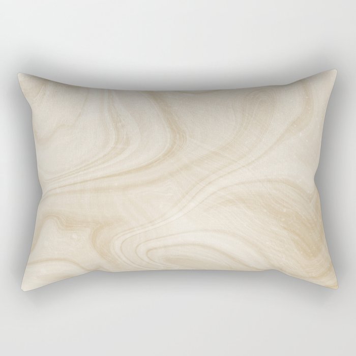 Gold Swirl Marble Rectangular Pillow