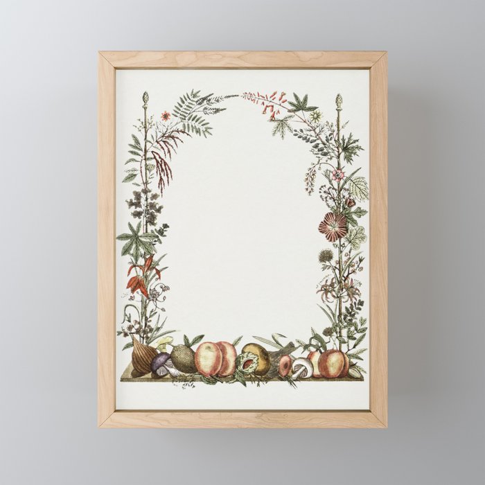 Botanical Frame Framed Mini Art Print