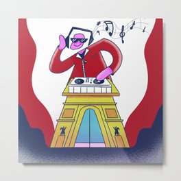 DJ in Paris Metal Print | Music, Drawing, Colorfull, Paris, Hiphop, Digital, Breakdance, Dj, Dance 